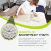 ProsourceFit Ki Acupressure Mat and Pillow Set with 100% Natural Linen for Back/Neck Pain Relief and Muscle Relaxation(Sand Dunes)