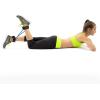 ProsourceFit Leg Resistance Exercise Band Heavy Duty Tube, 15-20 pounds with Padded Ankle Cuffs for Lower Body Workouts