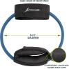 ProsourceFit Leg Resistance Exercise Band Heavy Duty Tube, 15-20 pounds with Padded Ankle Cuffs for Lower Body Workouts