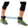 ProsourceFit Leg Resistance Exercise Band Heavy Duty Tube, 15-20 pounds with Padded Ankle Cuffs for Lower Body Workouts