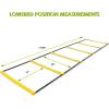 ProsourceFit Raised Speed & Agility Ladder with 6 Collapsible Hurdles for Footwork, Football & Soccer Elevated Training Workout Equipment