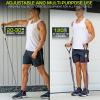 ProsourceFit Single Stackable Resistance Bands with Door Anchor and Exercise Guide, 8-12 LB, Heavy Duty Fitness Tube for Full-Body Exercises and Home Workouts