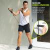 ProsourceFit Single Stackable Resistance Bands with Door Anchor and Exercise Guide, 8-12 LB, Heavy Duty Fitness Tube for Full-Body Exercises and Home Workouts