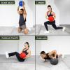 ProsourceFit Slam Medicine Balls Tread Textured Grip Dead Weight Balls for Cross Training, Strength and Conditioning Exercises, Cardio and Core Workouts(Blue)