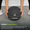 ProsourceFit Slam Medicine Balls Tread Textured Grip Dead Weight Balls for Cross Training, Strength and Conditioning Exercises, Cardio and Core Workouts(Tread – Black)