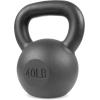 ProsourceFit Solid Cast Iron Kettlebells Weights for Full Body Workout