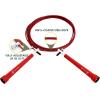 ProsourceFit Speed Jump Rope 10’ Adjustable Length, Super Fast Turning for Cardio, Boxing(Red)