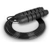 ProsourceFit Speed Jump Rope up to 8 Foot Adjustable Length for Men and Women, Foam Handles, Ultra Light Rope for Boxing, Jumping Exercises and Cardio Workout, Black