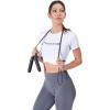 ProsourceFit Speed Jump Rope up to 8 Foot Adjustable Length for Men and Women, Foam Handles, Ultra Light Rope for Boxing, Jumping Exercises and Cardio Workout, Black