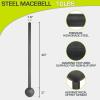 ProsourceFit Steel Macebell, Heavy Duty Steel Mace, Workout Mace with Non-Slip Grip for Gada, Strength and Core Training(Black – 10 LB)