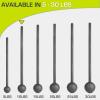 ProsourceFit Steel Macebell, Heavy Duty Steel Mace, Workout Mace with Non-Slip Grip for Gada, Strength and Core Training(Black – 10 LB)