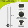 ProsourceFit Steel Macebell, Heavy Duty Steel Mace, Workout Mace with Non-Slip Grip for Gada, Strength and Core Training(Black – 20 LB)