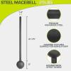 ProsourceFit Steel Macebell, Heavy Duty Steel Mace, Workout Mace with Non-Slip Grip for Gada, Strength and Core Training(Black – 25 LB)