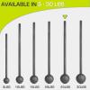 ProsourceFit Steel Macebell, Heavy Duty Steel Mace, Workout Mace with Non-Slip Grip for Gada, Strength and Core Training(Black – 25 LB)