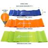 ProsourceFit Therapy Flat Resistance Bands Set of 3 (6’ each-Extra Long) for Stretching, Pilates and Rehabilitation with Door Anchor