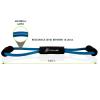 ProsourceFit Toner Resistance Band 15-20 lb Figure 8 Heavy Duty Workout Tube for Upper & Lower Body Exercise