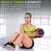 ProsourceFit Weighted Medicine Ball for Full Body Workouts(10 lb.)