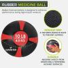 ProsourceFit Weighted Medicine Ball for Full Body Workouts(10 lb.)