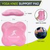 ProsourceFit Yoga Knee Support Pads Set of 2, Non-Slip Knee Pad for Yoga, Pilates, Meditation, and Stretching; Exercise Yoga Accessories for Knee Support for Men and Women, Portable Yoga Pad Cushions(Pink)