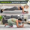 ProsourceFit Yoga Knee Support Pads Set of 2, Non-Slip Knee Pad for Yoga, Pilates, Meditation, and Stretching; Exercise Yoga Accessories for Knee Support for Men and Women, Portable Yoga Pad Cushions(Pink)