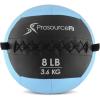 ProSource Soft Medicine Balls for CrossFit Wall Ball and Full Body Dynamic Exercises, Color-Coded Weights: 6, 8, 10, 14, 20, 25 lb.(Aqua 8 LB)