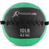 ProSource Soft Medicine Balls for CrossFit Wall Ball and Full Body Dynamic Exercises, Color-Coded Weights: 6, 8, 10, 14, 20, 25 lb.(Green 10 LB)