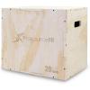 ProsourceFit 3-in-1 Wood Plyometric Jump Box For Cross Conditioning, Agility, Vertical Jump Training & Plyo Workouts, Beige, 24L x 20W x 16H