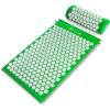 ProsourceFit Acupressure Mat and Pillow Set for Back/Neck Pain Relief and Muscle Relaxation(Green/White)