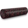 ProsourceFit High Density Foam Rollers Long, Firm Full Body Athletic Massage Tool for Back Stretching, Yoga, Pilates, Post Workout Muscle Recuperation(Black/Red)