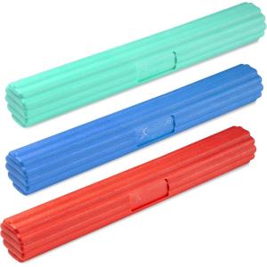 ProsourceFit Flex and Twist Bars Sets and Singles, Resistance Bars for Occupational Therapy, Tennis Elbow Treatment, and Wrist Strengthening, 12-in Long Compact Rubber Therapy Tool(3 Pack)