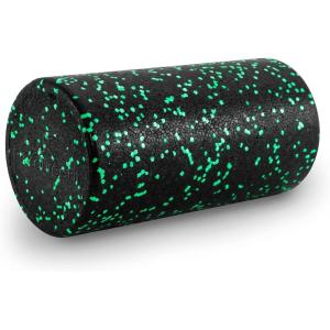 ProsourceFit High Density Foam Rollers Long, Firm Full Body Athletic Massage Tool for Back Stretching, Yoga, Pilates, Post Workout Muscle Recuperation(Black/Green)