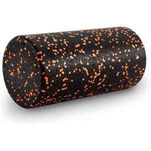 ProsourceFit High Density Foam Rollers Long, Firm Full Body Athletic Massage Tool for Back Stretching, Yoga, Pilates, Post Workout Muscle Recuperation(Black/Orange)